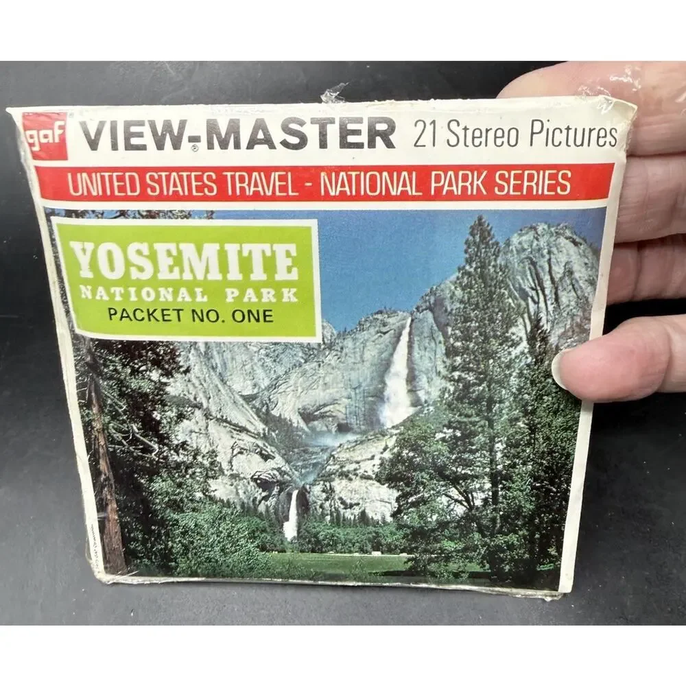 Yosemite National Park California 3d View-Master 3 Reel Packet Complete Set